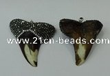 CGP273 45*50mm shark teeth resin pendants wholesale