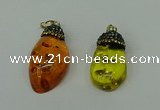 CGP278 20*35mm - 22*40mm freeform synthetic amber pendants