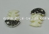 CGP299 22*30mm fishbone pearl shell pendants wholesale