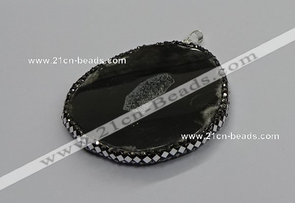 CGP3035 35*65mm - 45*60mm freeform agate gemstone pendants