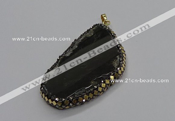 CGP3036 35*65mm - 45*60mm freeform agate gemstone pendants