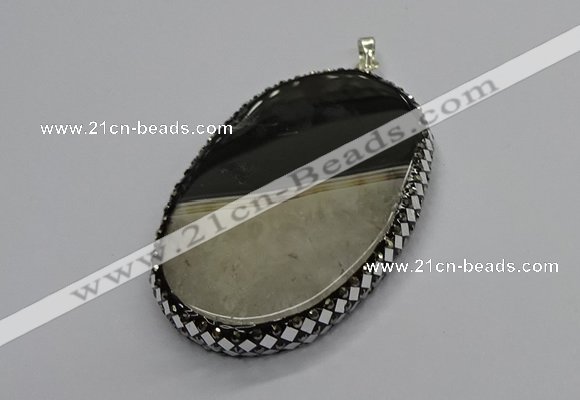 CGP3040 45*65mm - 45*70mm oval druzy agate pendants