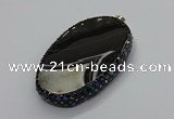 CGP3042 45*65mm - 45*70mm oval druzy agate pendants