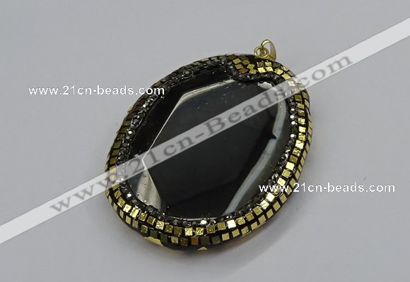 CGP3071 50*65mm - 55*70mm freeform agate gemstone pendants