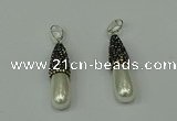 CGP318 8*30mm teardrop pearl shell pendants wholesale