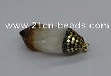 CGP3206 25*45mm - 28*50mm nuggets citrine gemstone pendants