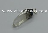 CGP3217 12*55mm - 15*45mm sticks white crystal pendants