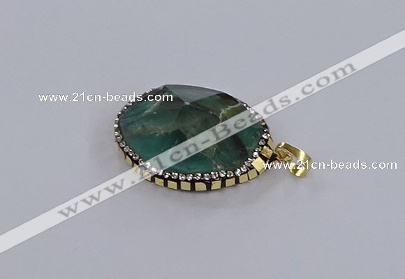 CGP3291 25*30mm - 30*35mm faceted freeform fluorite pendants