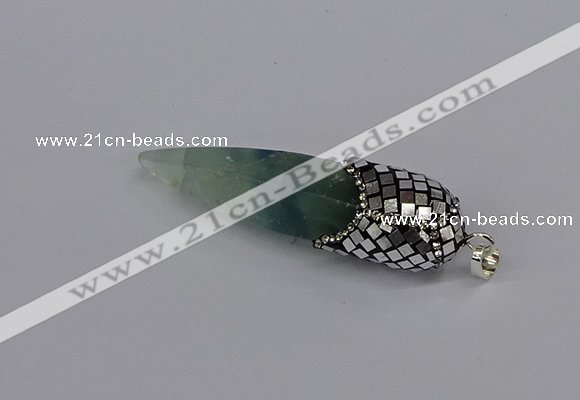 CGP3355 15*50mm - 16*65mm sticks fluorite gemstone pendants