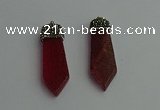 CGP342 12*50mm - 15*55mm arrowhead agate pendants wholesale