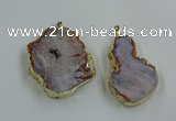 CGP3440 30*45mm - 45*55mm freeform south red agate pendants