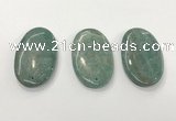 CGP3614 35*60mm oval amazonite gemstone pendants wholesale