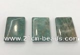 CGP3615 30*45mm rectangle amazonite gemstone pendants wholesale