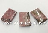 CGP3623 30*45mm - 32*48mm rectangle rhodochrosite gemstone pendants