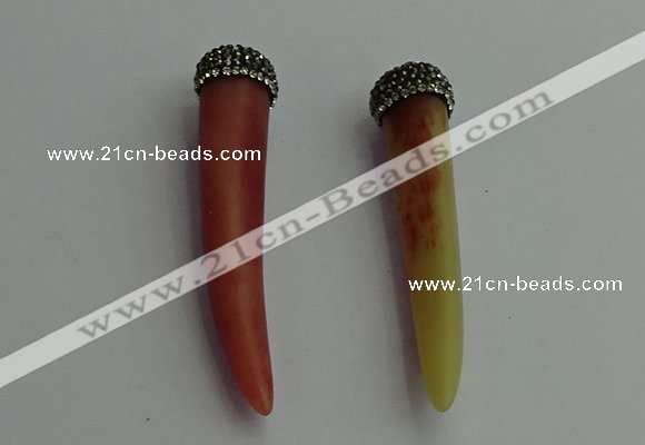 CGP392 10*65mm - 12*75mm horn bone pendants wholesale