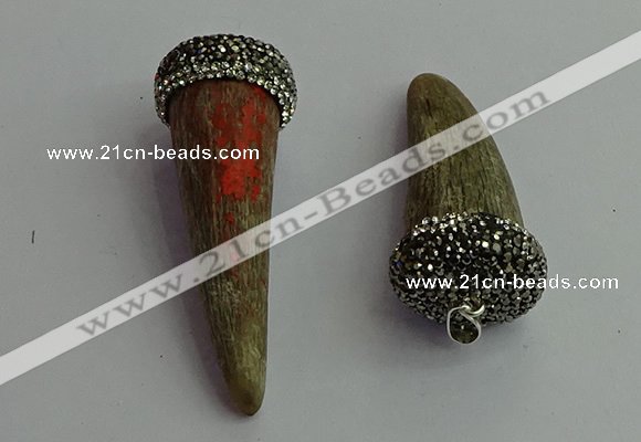 CGP397 18*60mm ox horn pendants wholesale