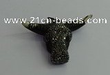 CGP400 45*65mm ox-head bone pendants wholesale