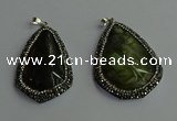 CGP415 35*45mm - 40*55mm freeform labradorite pendants wholesale