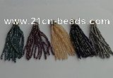 CGP450 2*3mm faceted rondelle handmade chinese crystal tassel pendants