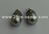 CGP460 15*25mm - 15*30mm teardrop pearl shell pendants wholesale