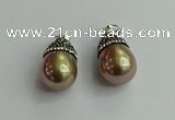 CGP461 15*25mm - 15*30mm teardrop pearl shell pendants wholesale