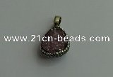 CGP470 15*20mm teardrop crystal glass pendants wholesale