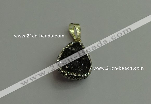 CGP475 15*20mm teardrop crystal glass pendants wholesale