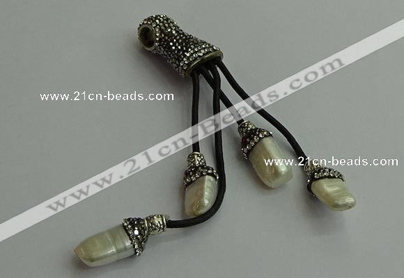 CGP528 10*16mm nuggets pearl tassel pendants wholesale