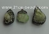 CGP566 25*30mm - 30*40mm freeform druzy agate pendants wholesale