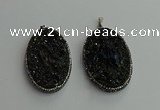 CGP608 35*50mm - 35*55mm oval gemstone pendants wholesale