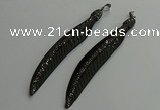 CGP657 18*95mm feather bone pendants wholesale