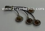 CGP728 18mm - 20mm coin agate tassel pendants wholesale