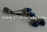 CGP740 18*25mm agate gemstone tassel pendants wholesale