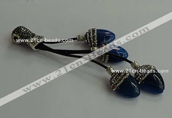 CGP740 18*25mm agate gemstone tassel pendants wholesale