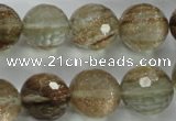 CGQ30 15.5 inches 20mm faceted round gold sand quartz beads