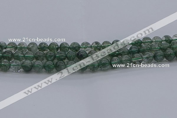 CGQ502 15.5 inches 8mm round imitation green phantom quartz beads