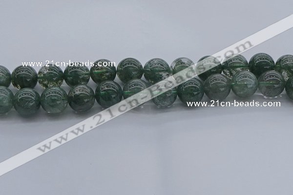 CGQ506 15.5 inches 16mm round imitation green phantom quartz beads