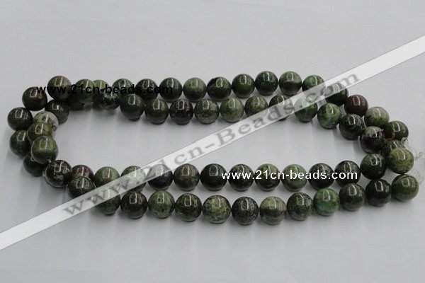 CGR04 16 inches 12mm round green rain forest stone beads wholesale