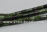 CGR07 16 inches 4*6mm cylinder green rain forest stone beads wholesale