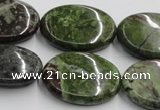 CGR12 16 inches 22*30mm oval green rain forest stone beads wholesale