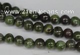 CGR42 15.5 inches 4mm round green rain forest stone beads wholesale