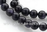 CGS01 15 inches 8mm round blue goldstone beads Wholesale