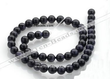 CGS01 15 inches 8mm round blue goldstone beads Wholesale