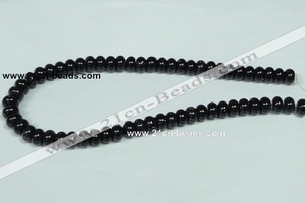 CGS113 15.5 inches 6*10mm rondelle blue goldstone beads wholesale