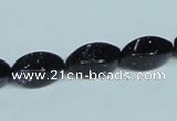 CGS119 15.5 inches 8*16mm twisted rice blue goldstone beads wholesale