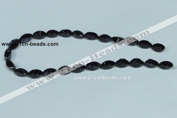 CGS119 15.5 inches 8*16mm twisted rice blue goldstone beads wholesale