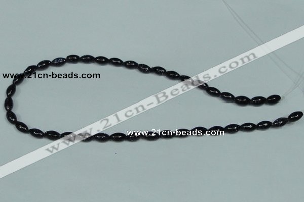 CGS120 15.5 inches 6*10mm rice blue goldstone beads wholesale