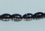 CGS121 15.5 inches 8*12mm rice blue goldstone beads wholesale