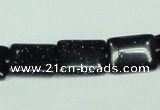 CGS130 15.5 inches 12*16mm rectangle blue goldstone beads wholesale