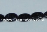 CGS134 15.5 inches 10*14mm oval blue goldstone beads wholesale